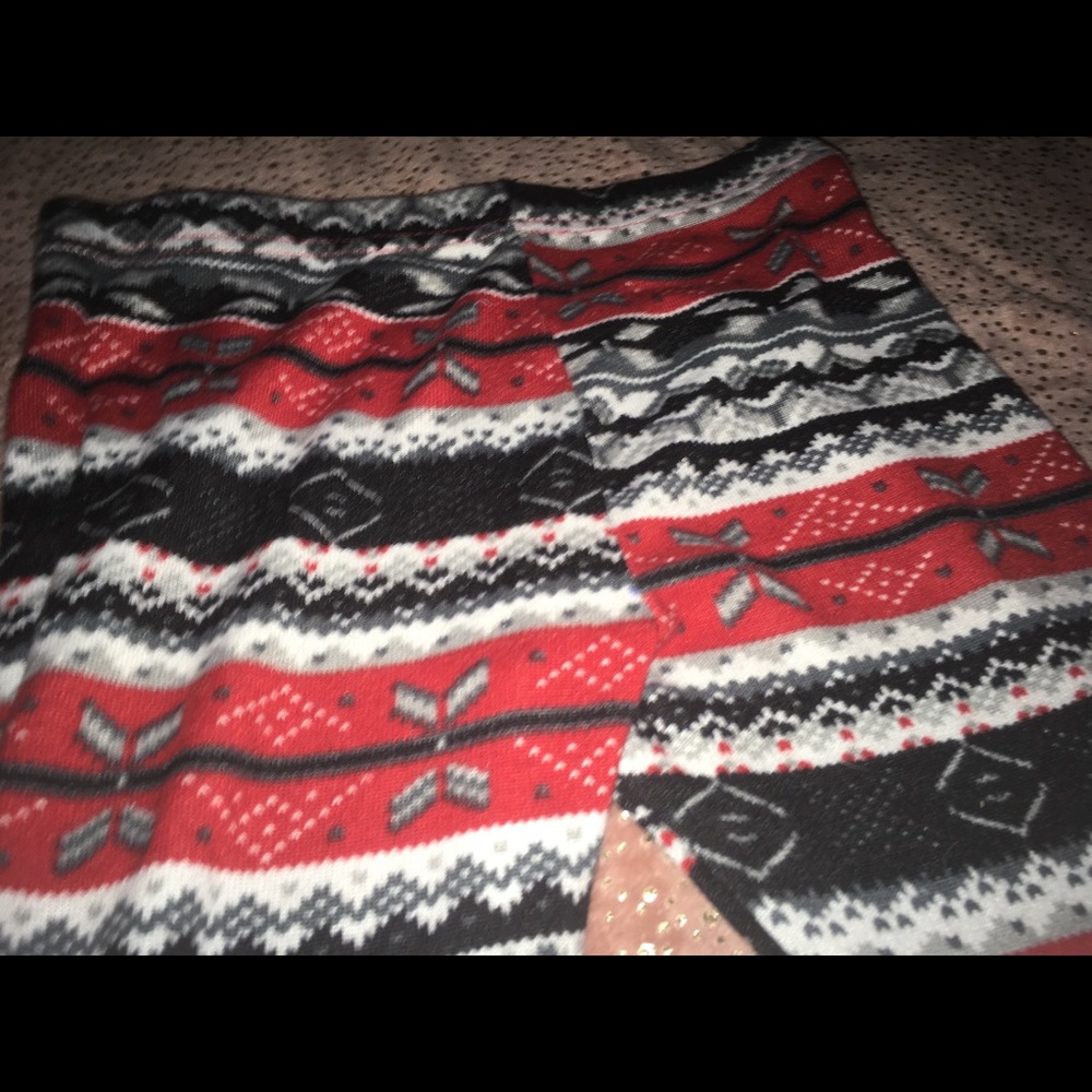 Winter print leggings